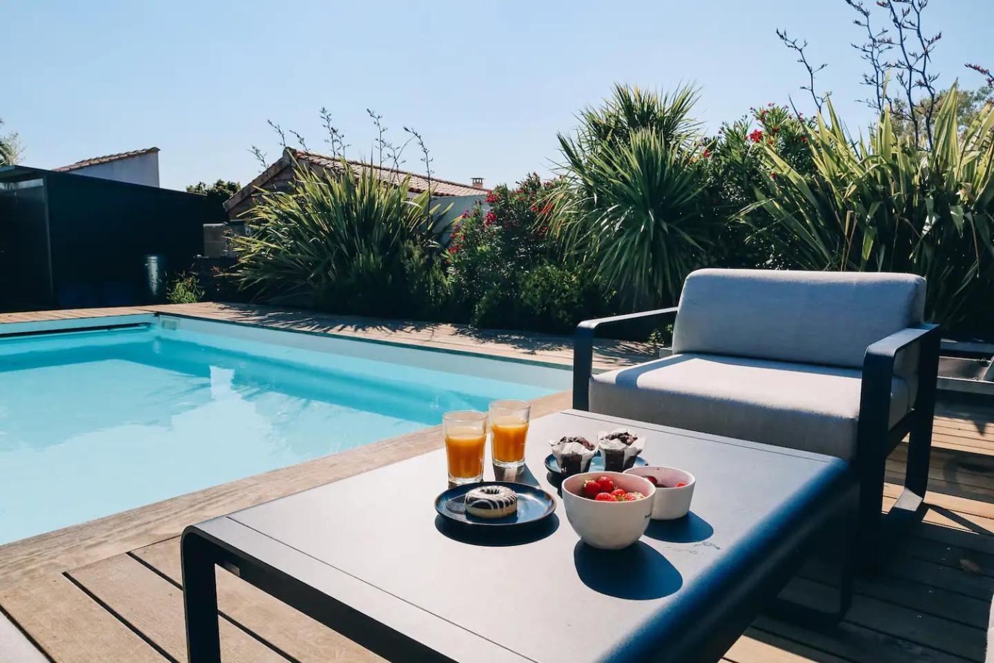 Ღ Le Paradis Bleu • Villa Avec Piscine Chauffee L'Houmeau エクステリア 写真
